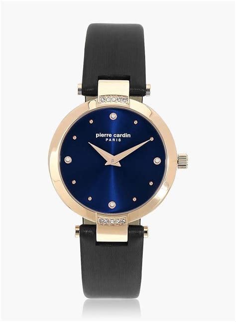 pierre cardin blue dial watch